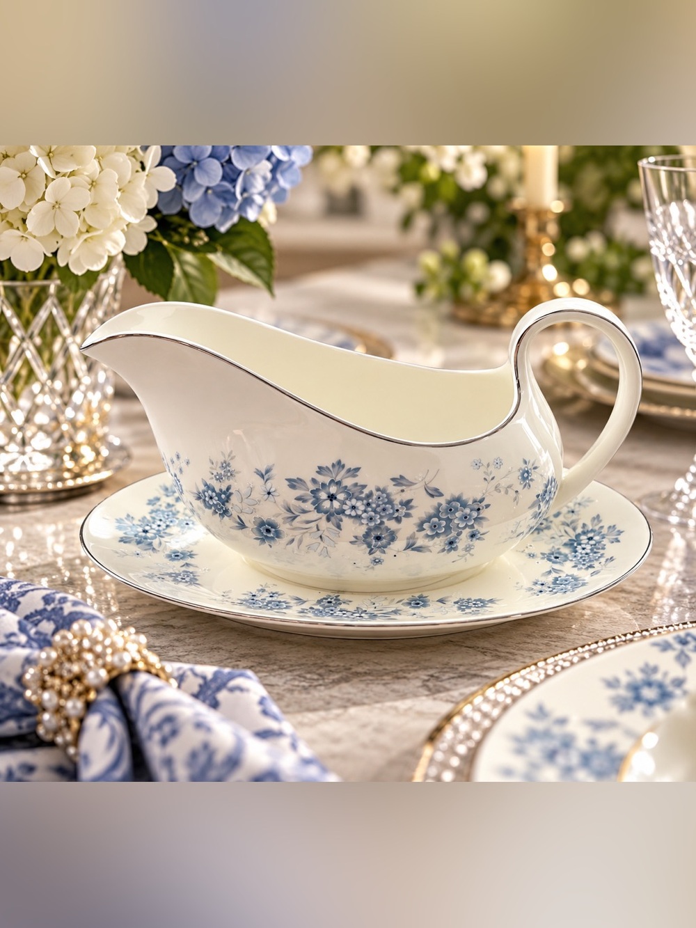 Royal Doulton Michelle Gravy Boat & Underplate